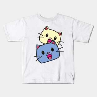 Cute Cat Face Kids T-Shirt